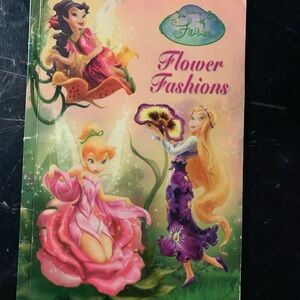 2007 Disney Fairies Flower Fashions Paperback Book Rare